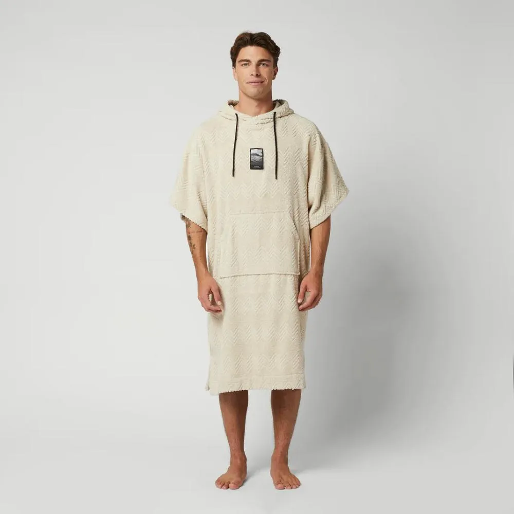 MYSTIC JACQUARD PONCHO OFF WHITE