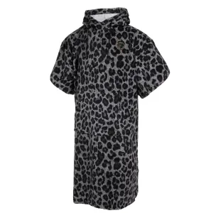 MYSTIC VELOURS AOP PONCHO BLACK
