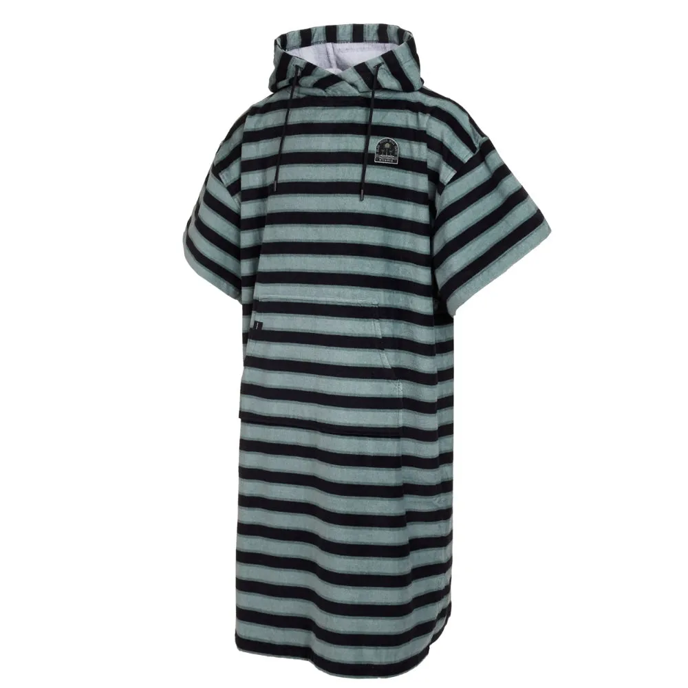 MYSTIC VELOURS AOP PONCHO GREY BLUE