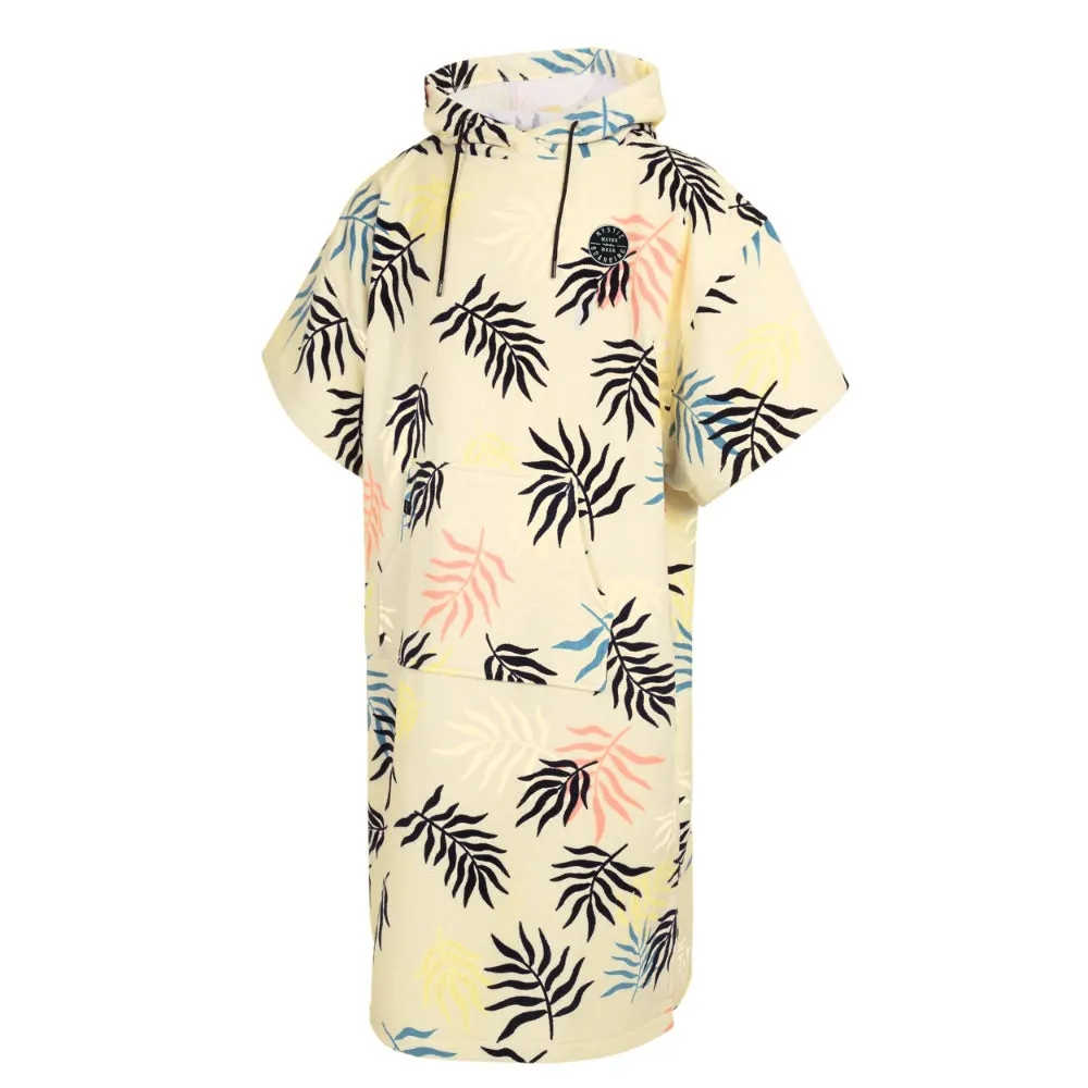 MYSTIC VELOURS AOP PONCHO PASTEL YELLOW