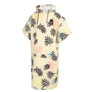MYSTIC VELOURS AOP PONCHO PASTEL YELLOW