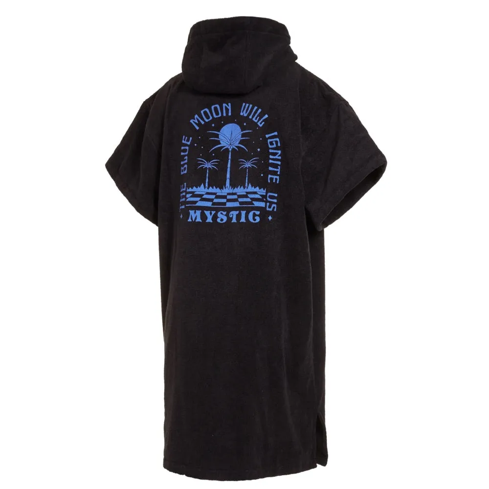 MYSTIC VELOURS ARTWORKS PONCHO BLACK