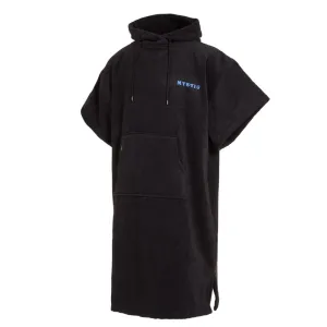 MYSTIC VELOURS ARTWORKS PONCHO BLACK