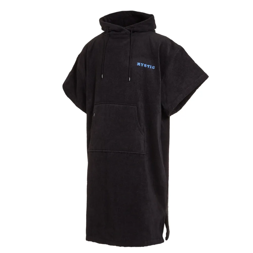 MYSTIC VELOURS ARTWORKS PONCHO BLACK