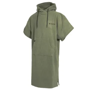 MYSTIC VELOURS ARTWORKS PONCHO OLIVE GREEN