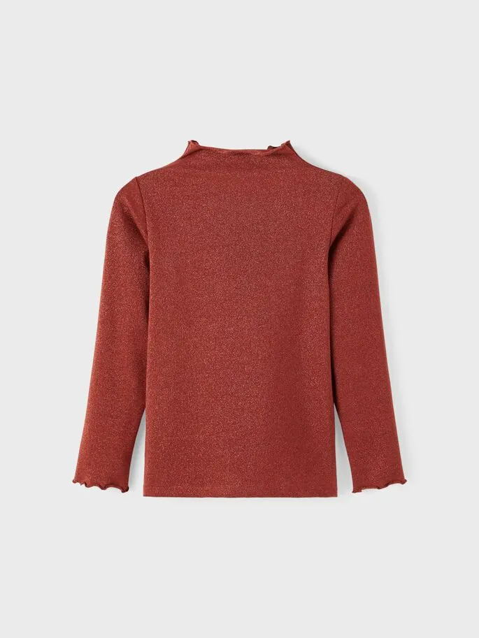 NAME IT | Kid Girl Glittery Top