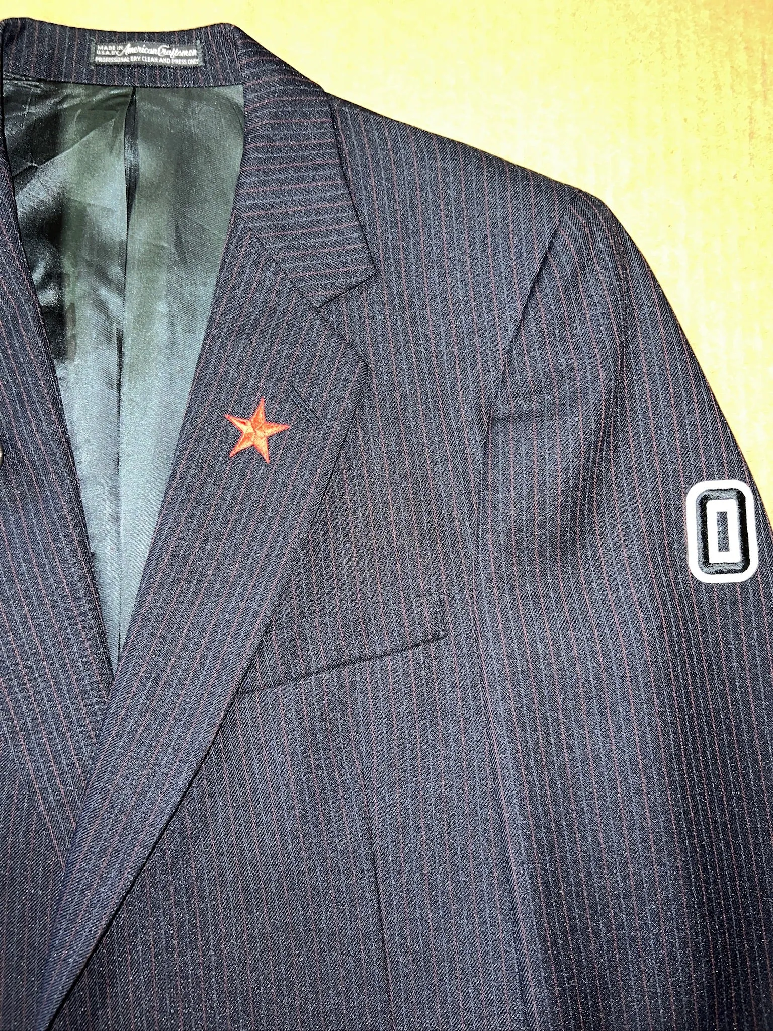 Navy Pinstripe RUN Blazer