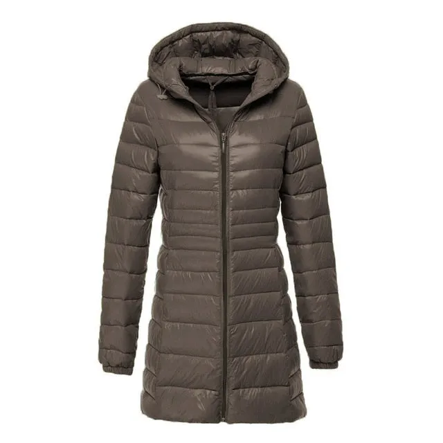 NewBang Brand Plus 8XL 7XL Ladies Coats Long Winter Down Jacket Ultra Light Down Jacket Women Hooded Female Warm Coat  Outerwear