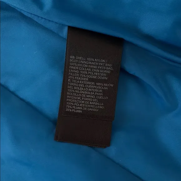 NICE The North Face Dark Teal Puffer Jacket S