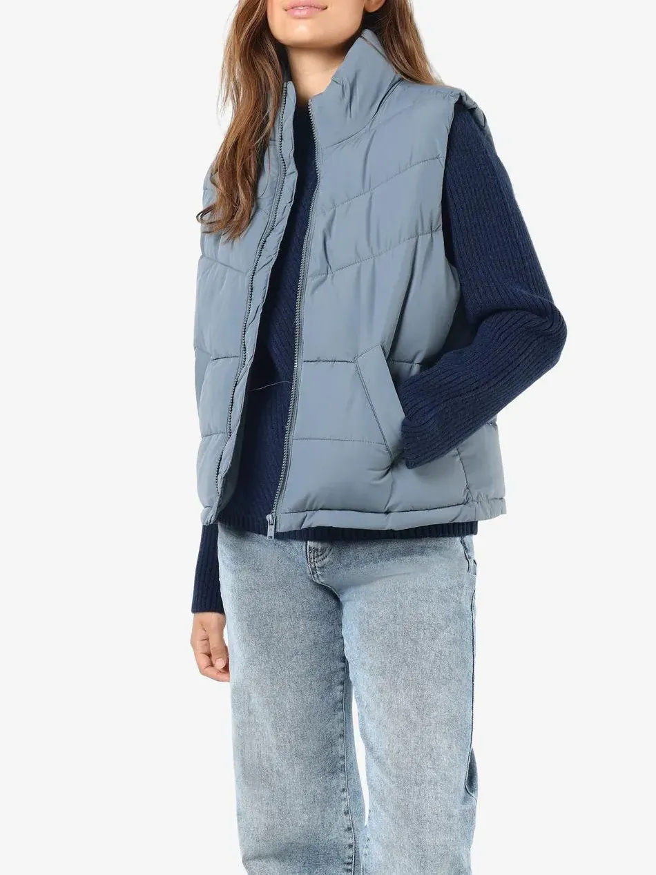 NOISY MAY Dalcon Short Puffer Vest