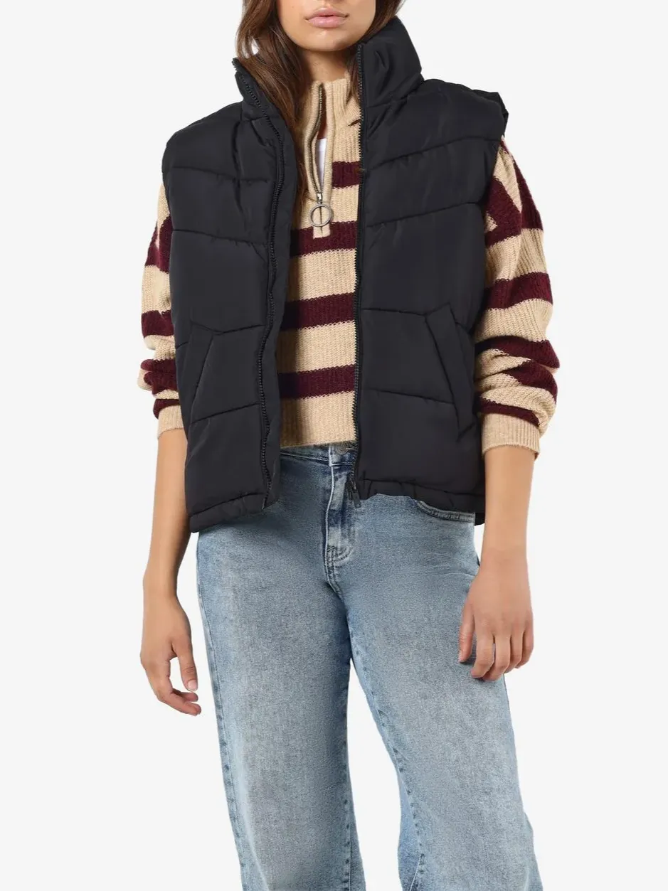 NOISY MAY Dalcon Short Puffer Vest