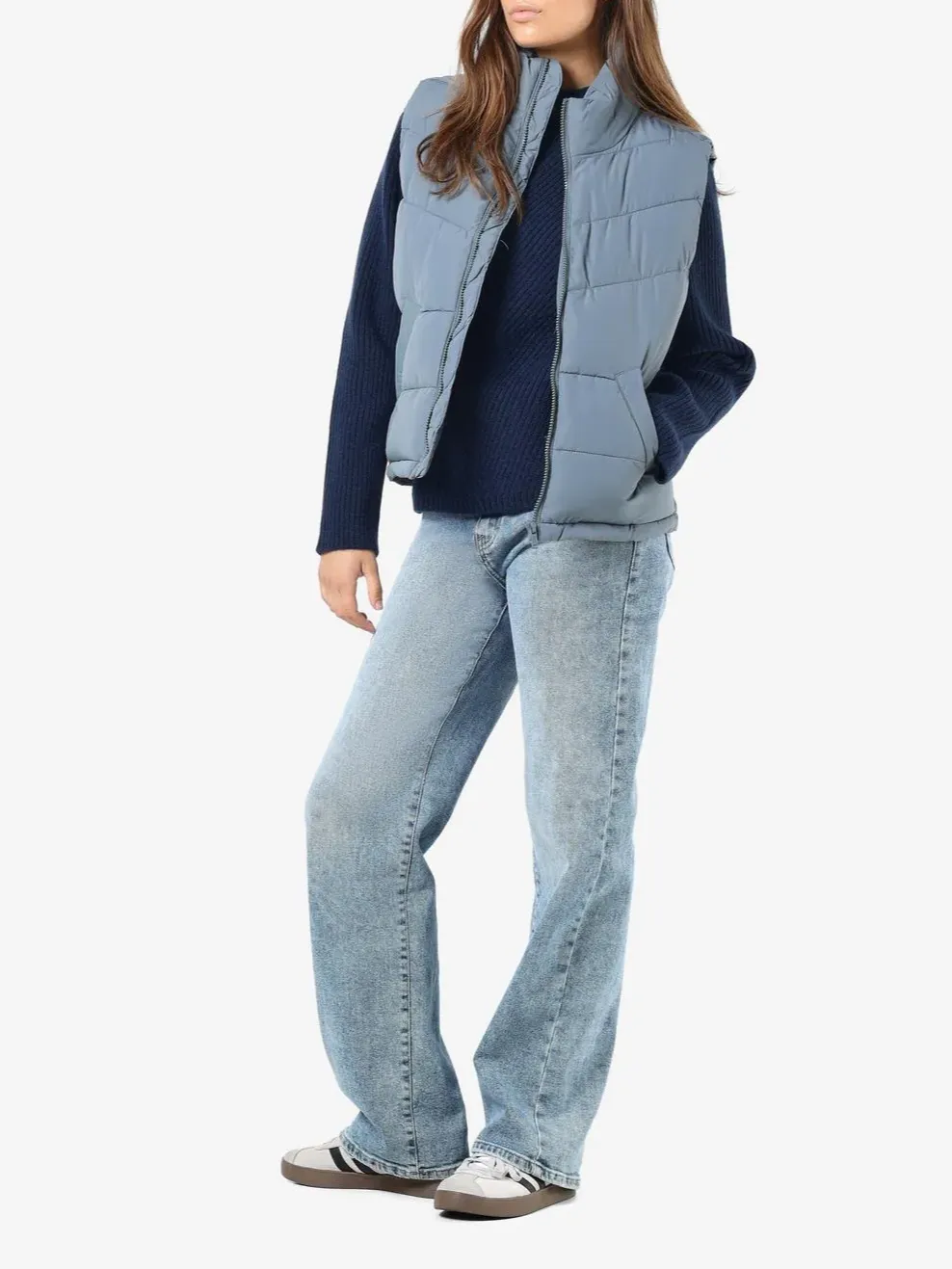 NOISY MAY Dalcon Short Puffer Vest