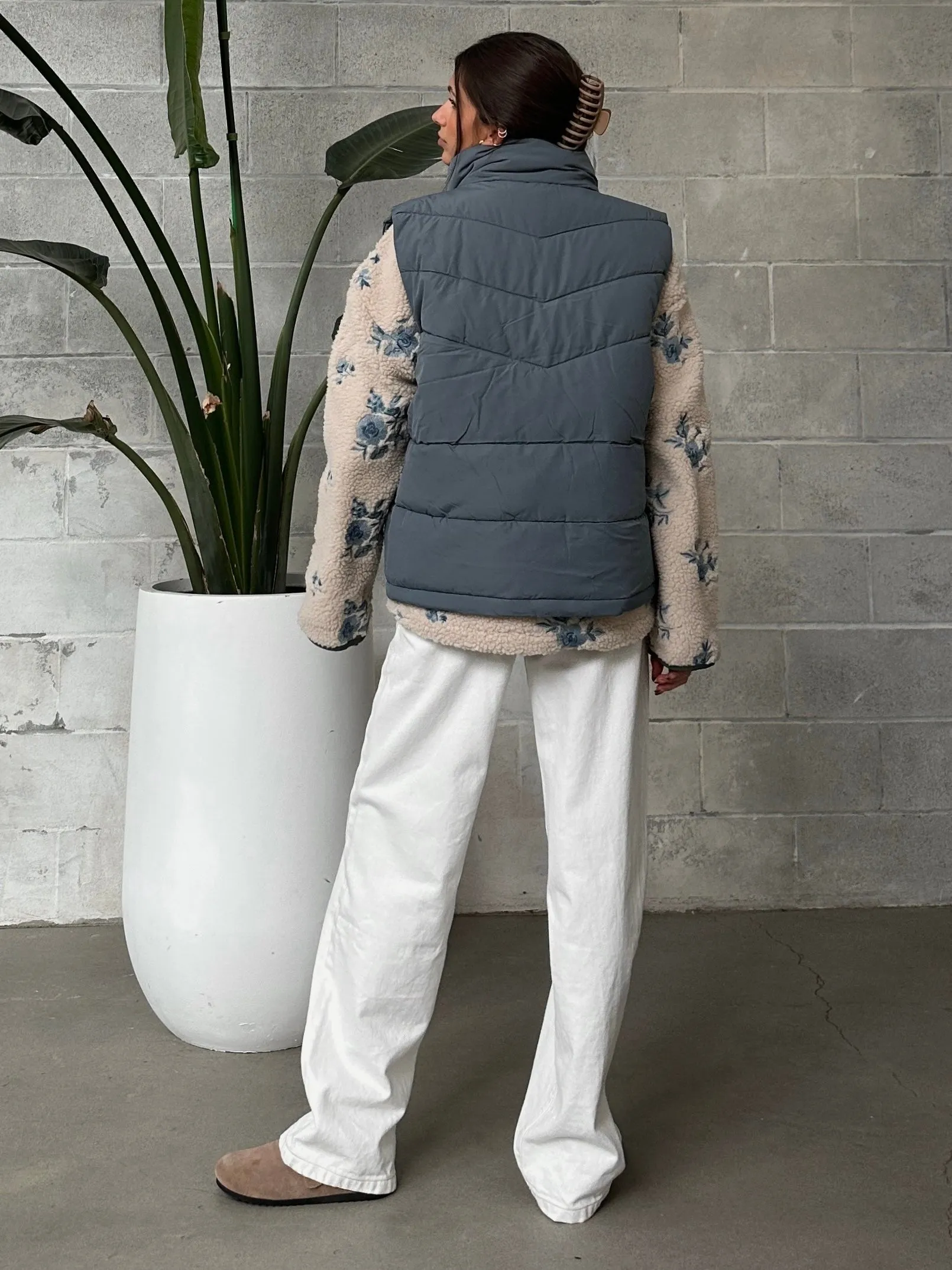 NOISY MAY Dalcon Short Puffer Vest