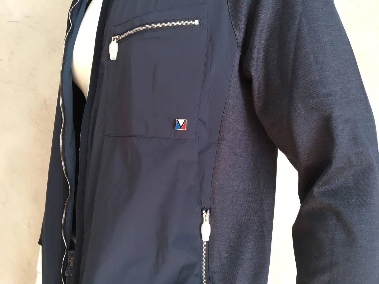 Nylon Front Zip Up Jacket