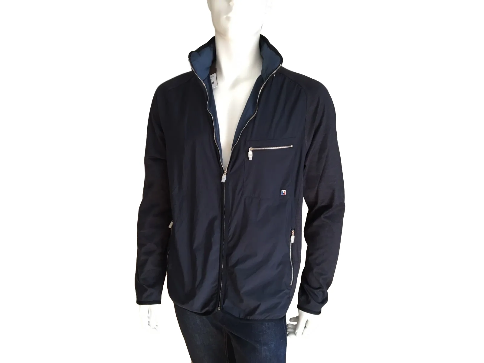 Nylon Front Zip Up Jacket