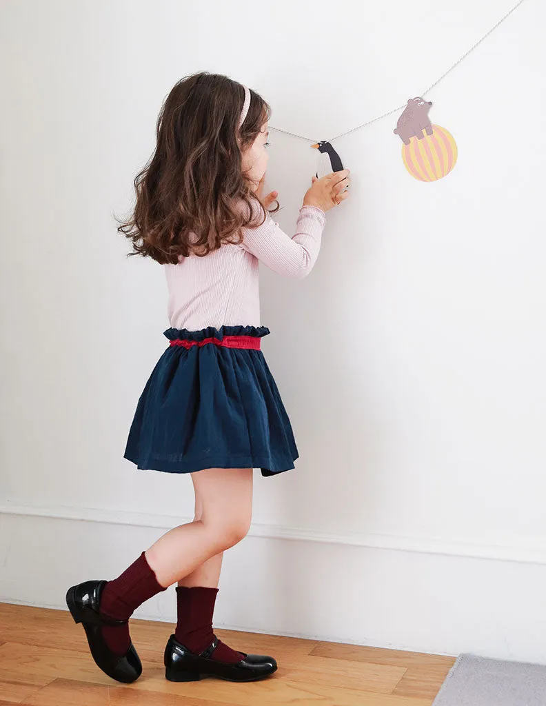 Obi Skirt Navy