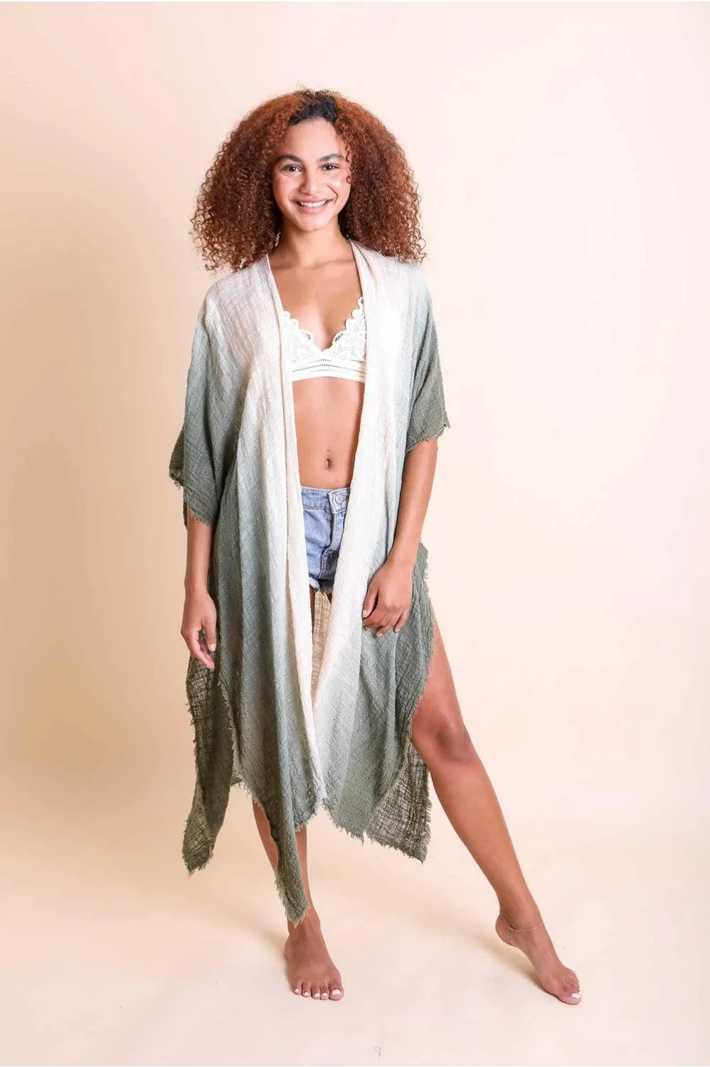 Ombre Cotton Kimono - 4 colors