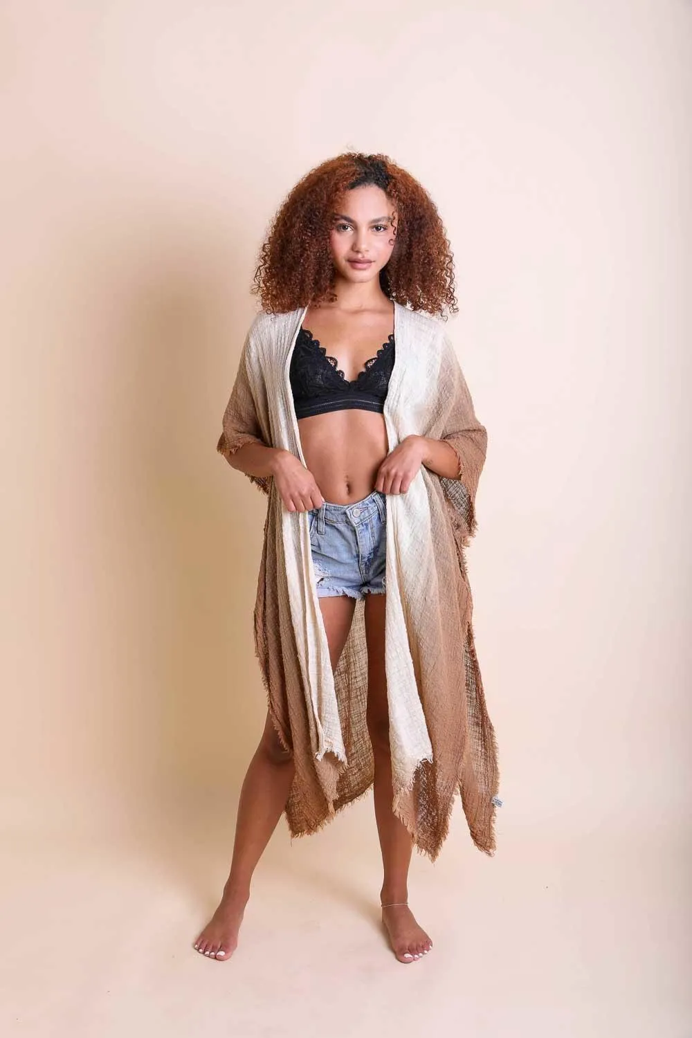 Ombre Cotton Kimono - 4 colors