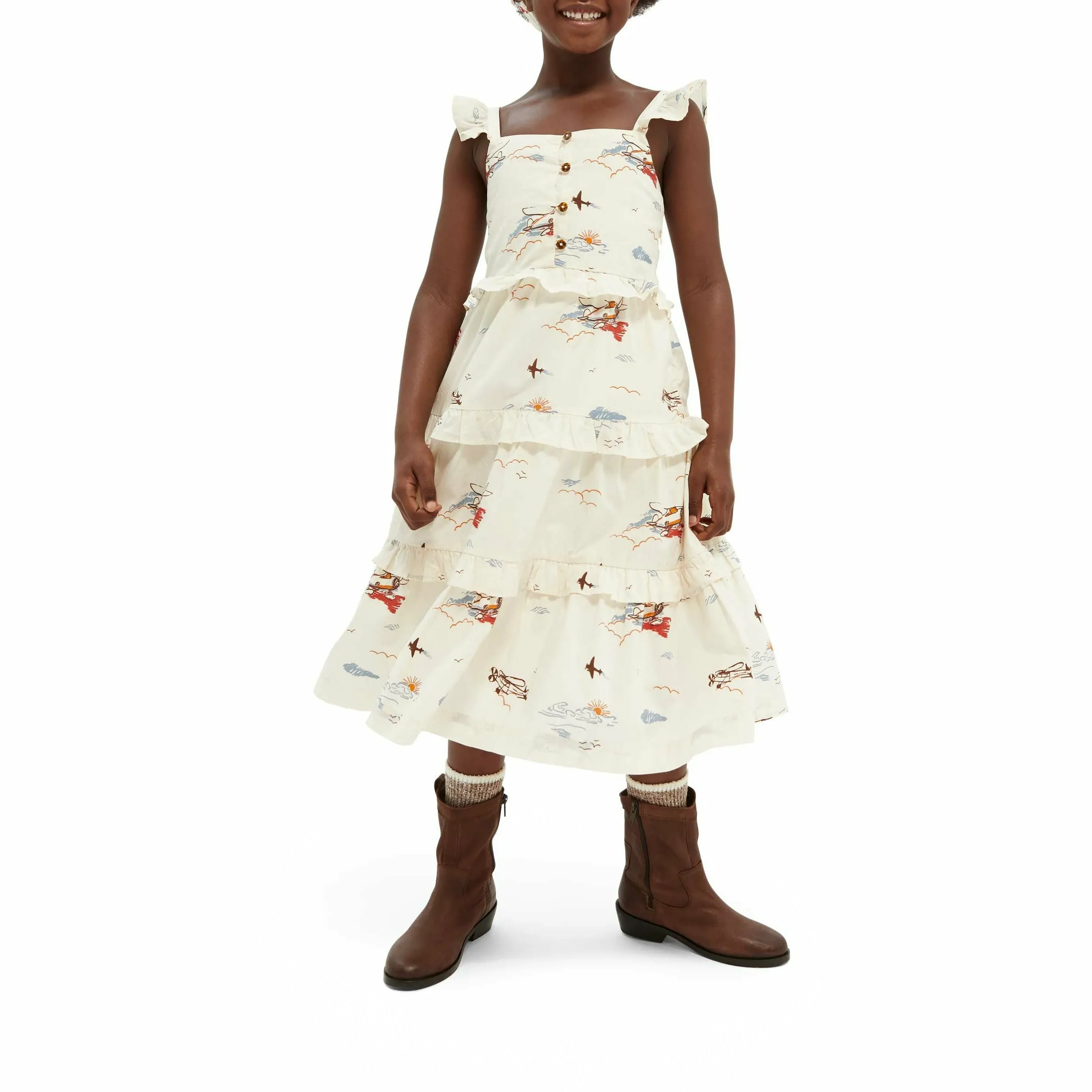 Organic Crispy Cotton Maxi Dress