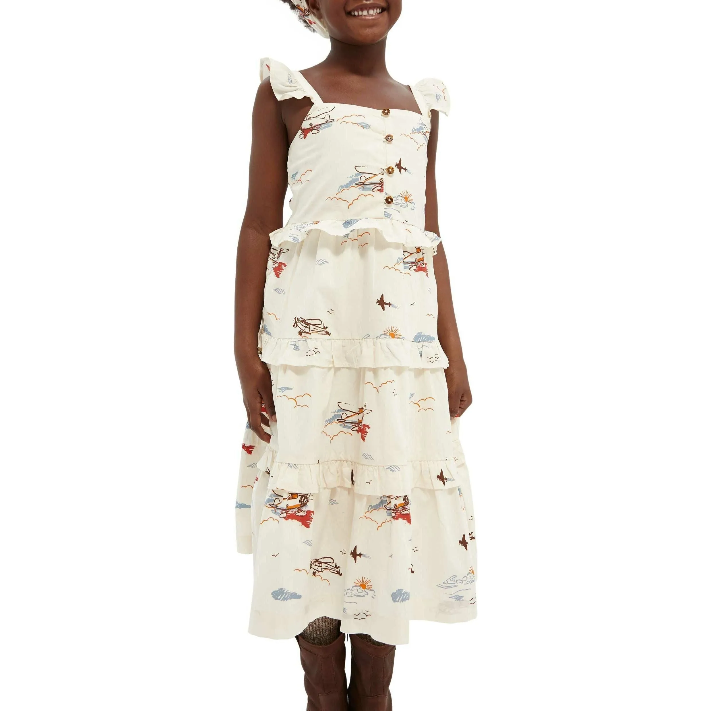 Organic Crispy Cotton Maxi Dress