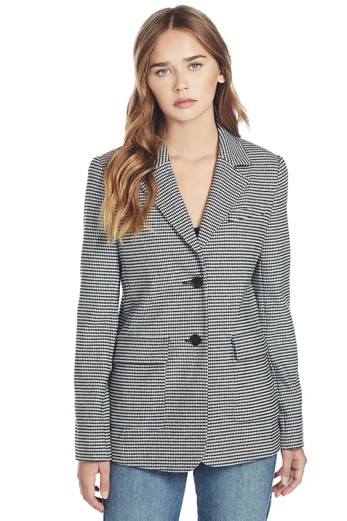 Oversized Blazer (Black/White)
