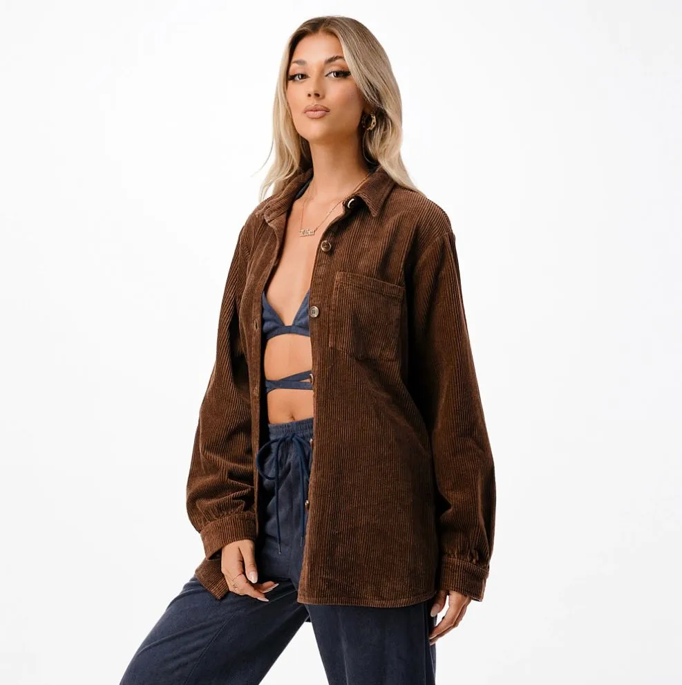Oversized Corduroy Shirt Jacket