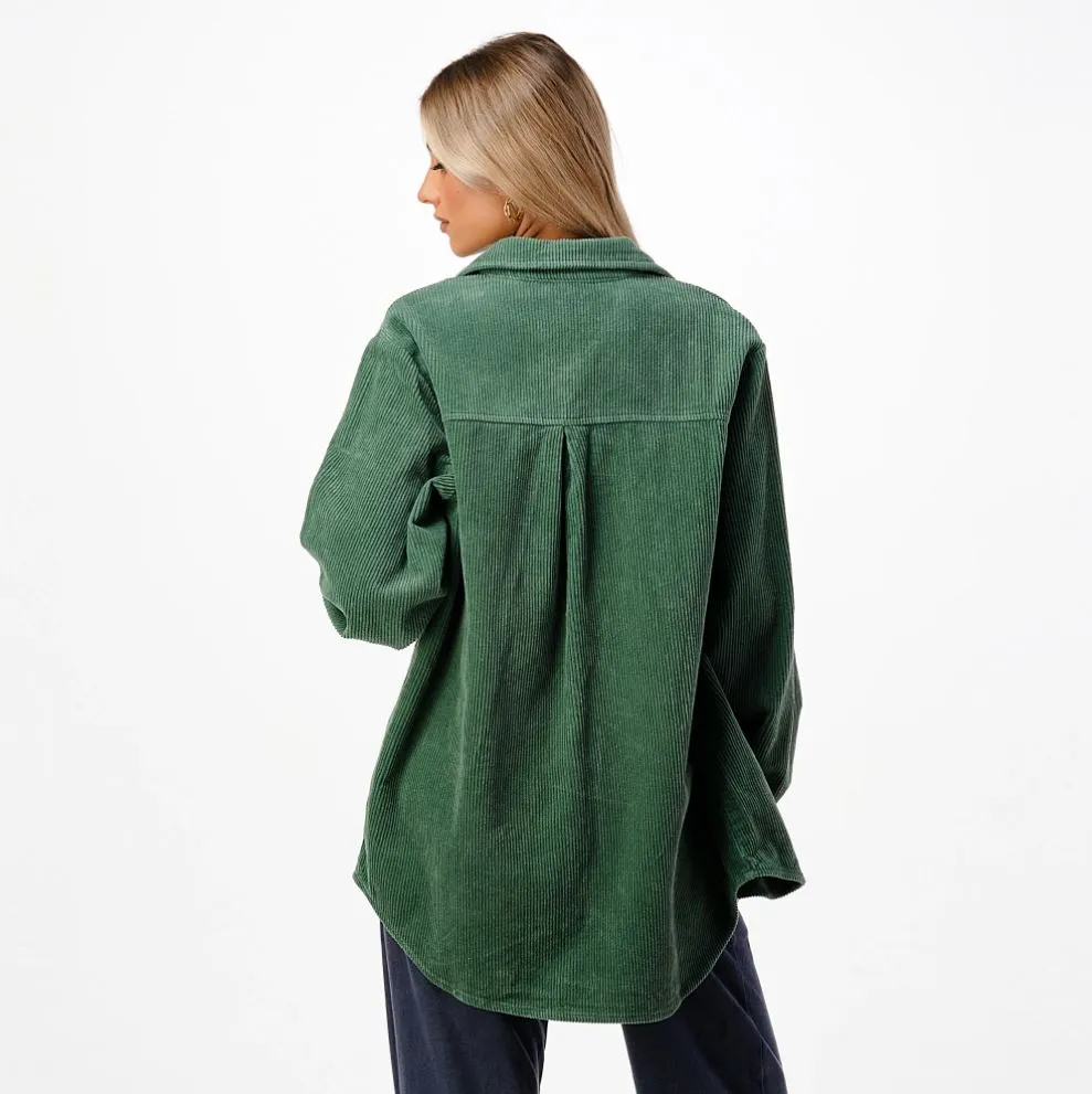 Oversized Corduroy Shirt Jacket