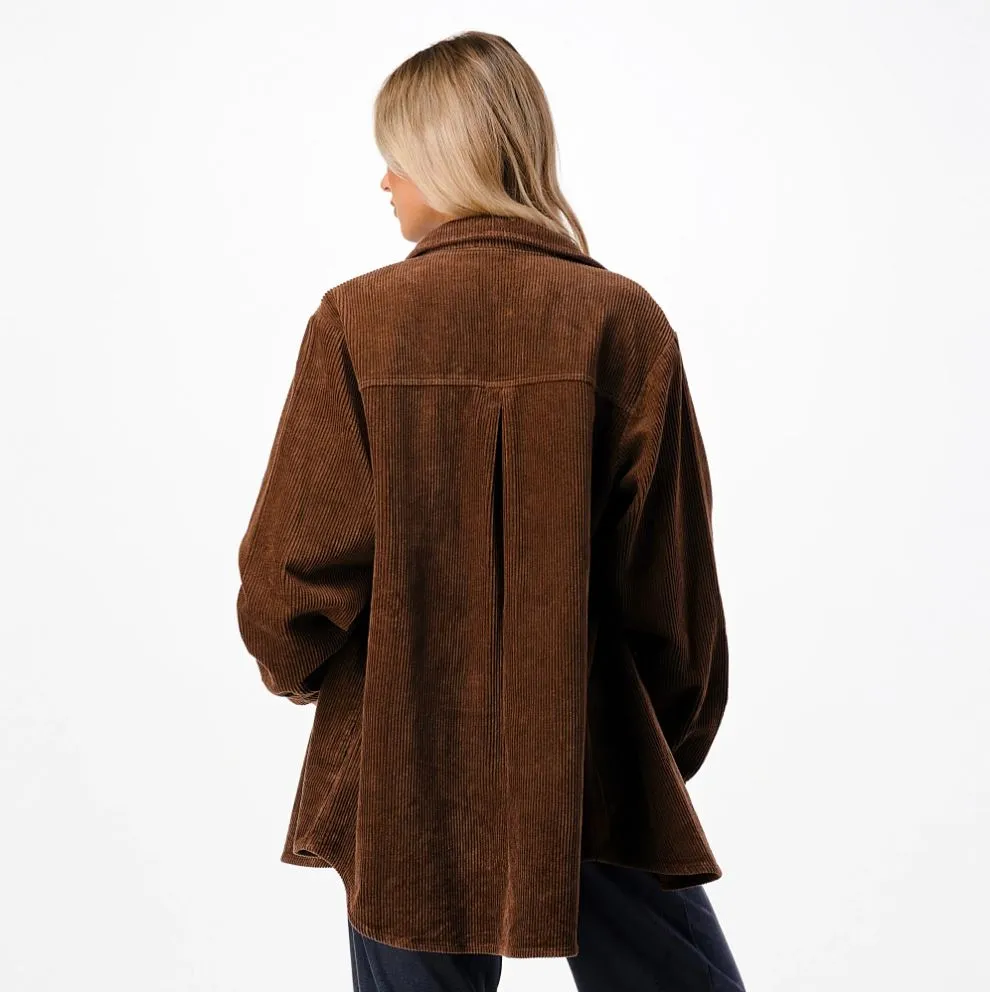 Oversized Corduroy Shirt Jacket