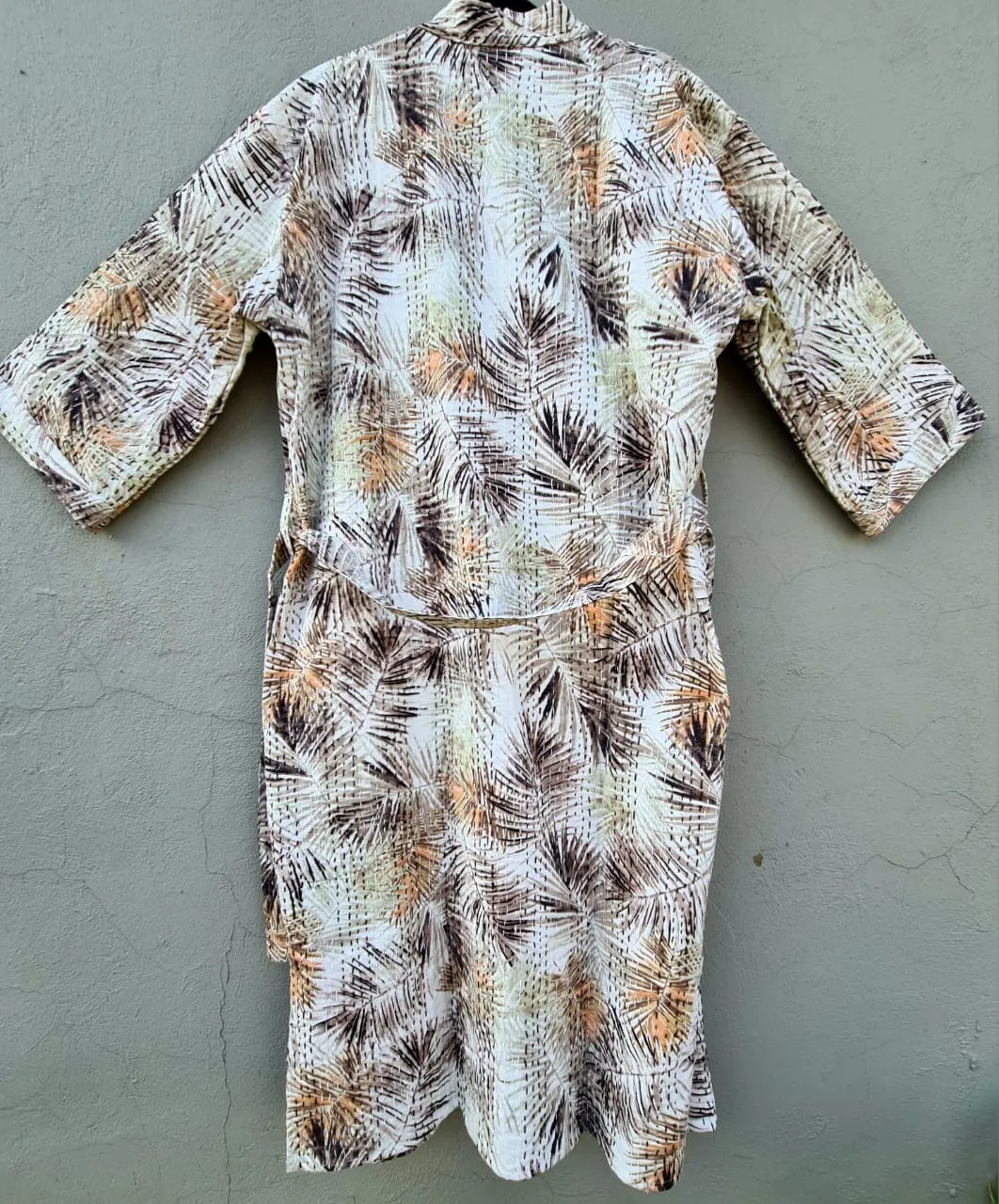 Palm Leaf Cotton Kimono