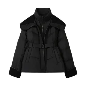 Patchwork Two-piece Down Jacket