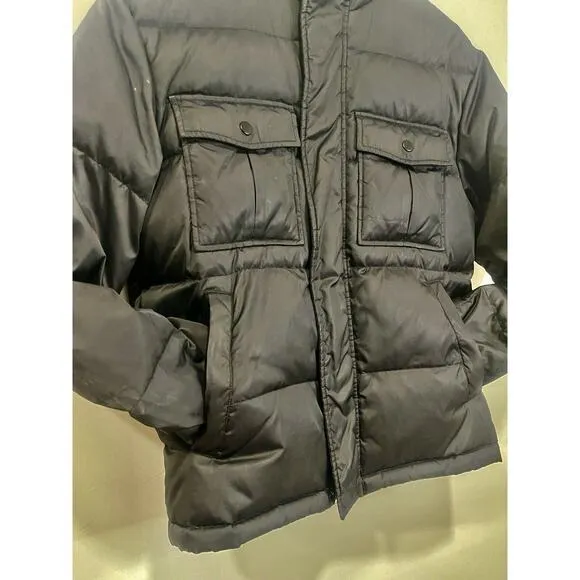 Perry Ellis America Puffer Jacket | Women’s Size Small | Black‎ With Pockets