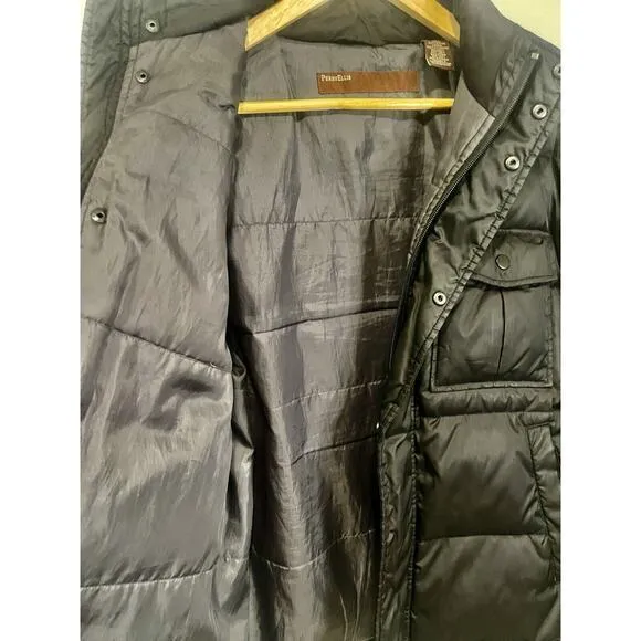 Perry Ellis America Puffer Jacket | Women’s Size Small | Black‎ With Pockets