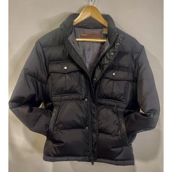 Perry Ellis America Puffer Jacket | Women’s Size Small | Black‎ With Pockets