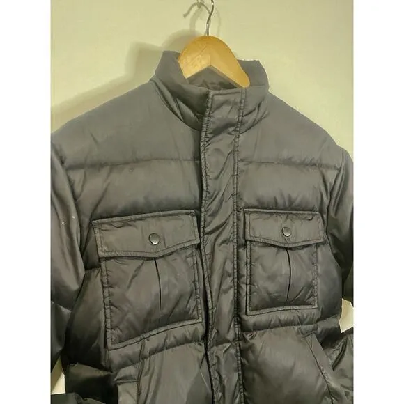 Perry Ellis America Puffer Jacket | Women’s Size Small | Black‎ With Pockets