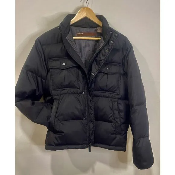 Perry Ellis America Puffer Jacket | Women’s Size Small | Black‎ With Pockets