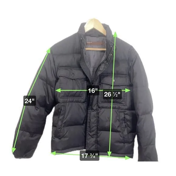 Perry Ellis America Puffer Jacket | Women’s Size Small | Black‎ With Pockets