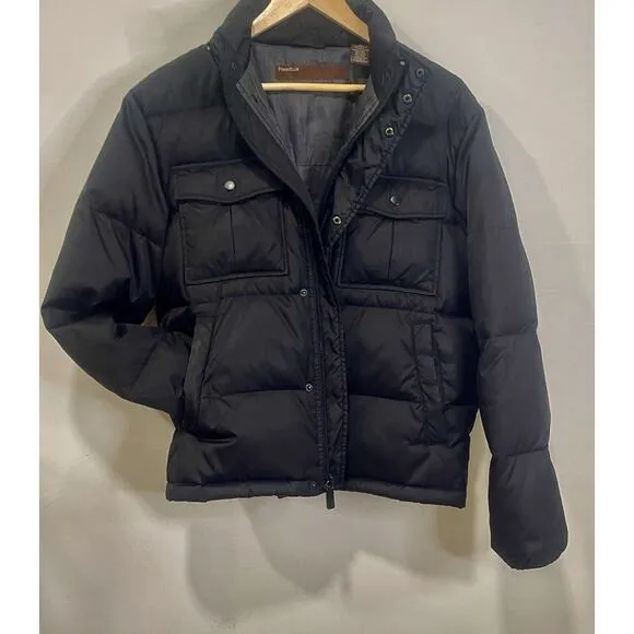 Perry Ellis America Puffer Jacket | Women’s Size Small | Black‎ With Pockets