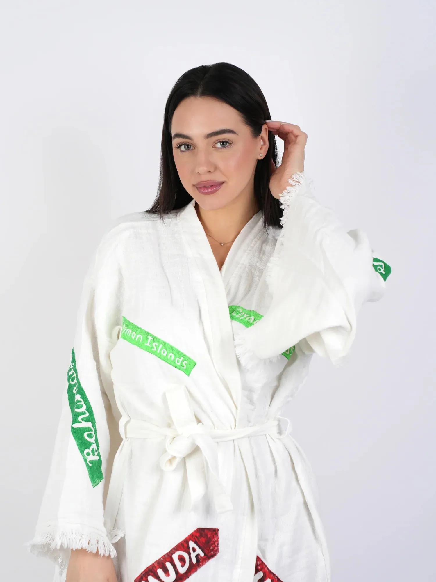 Peshtemal Caribbean Kimono/ Robe