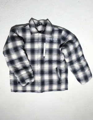PLAID PUFFER DOWN JACKET