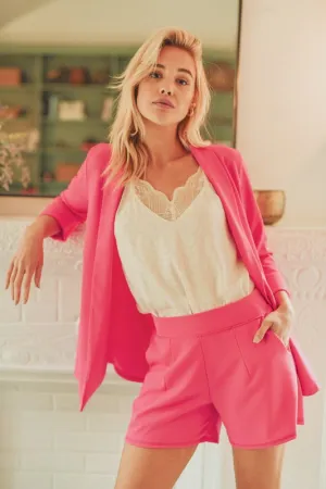 Plus size Hot pink Blazer (ship out Feb 1st)