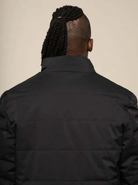 Polo Mens Long Sleeve Embossed Puffer Jacket