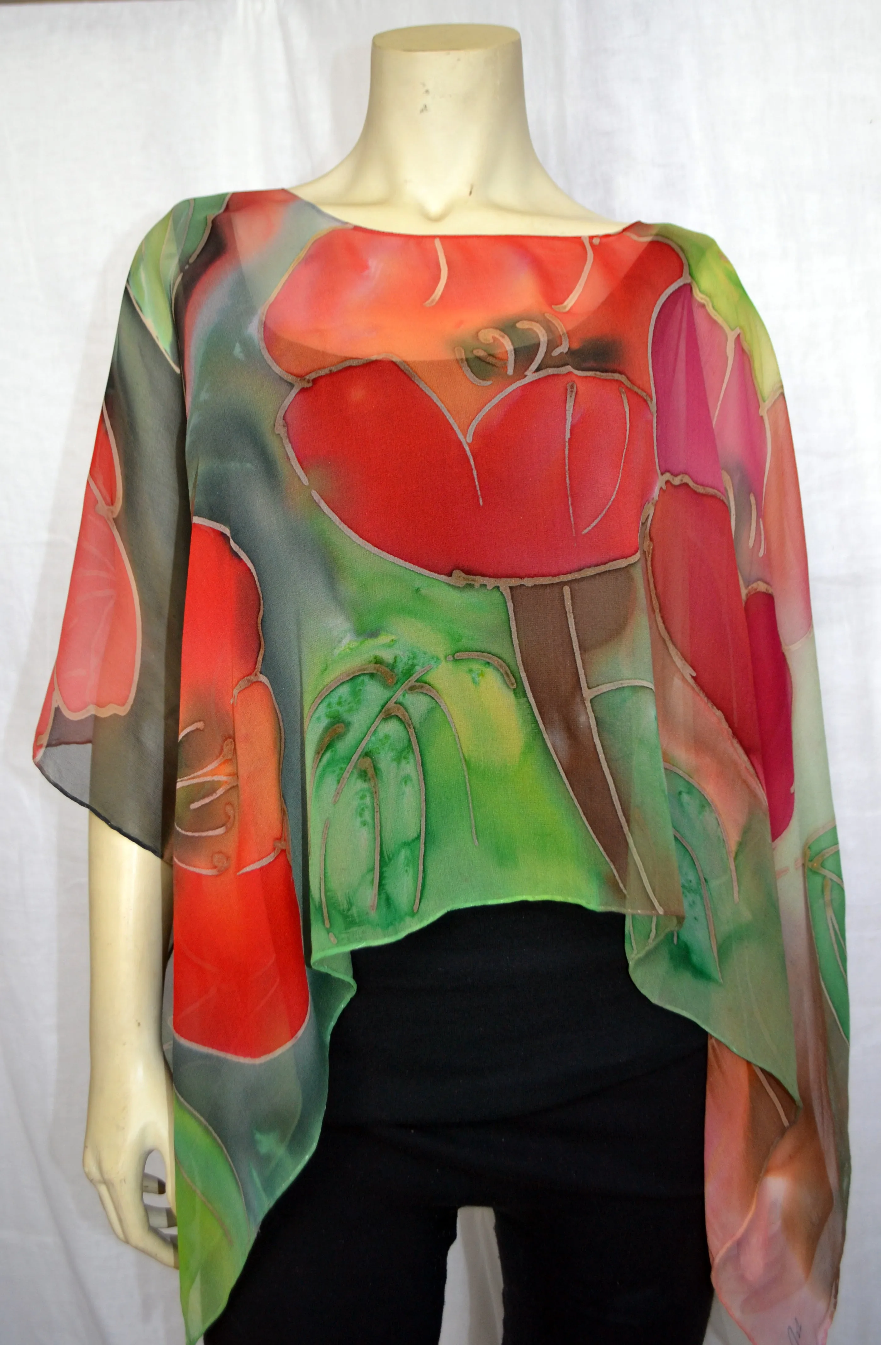 Poppy Poncho Scarf