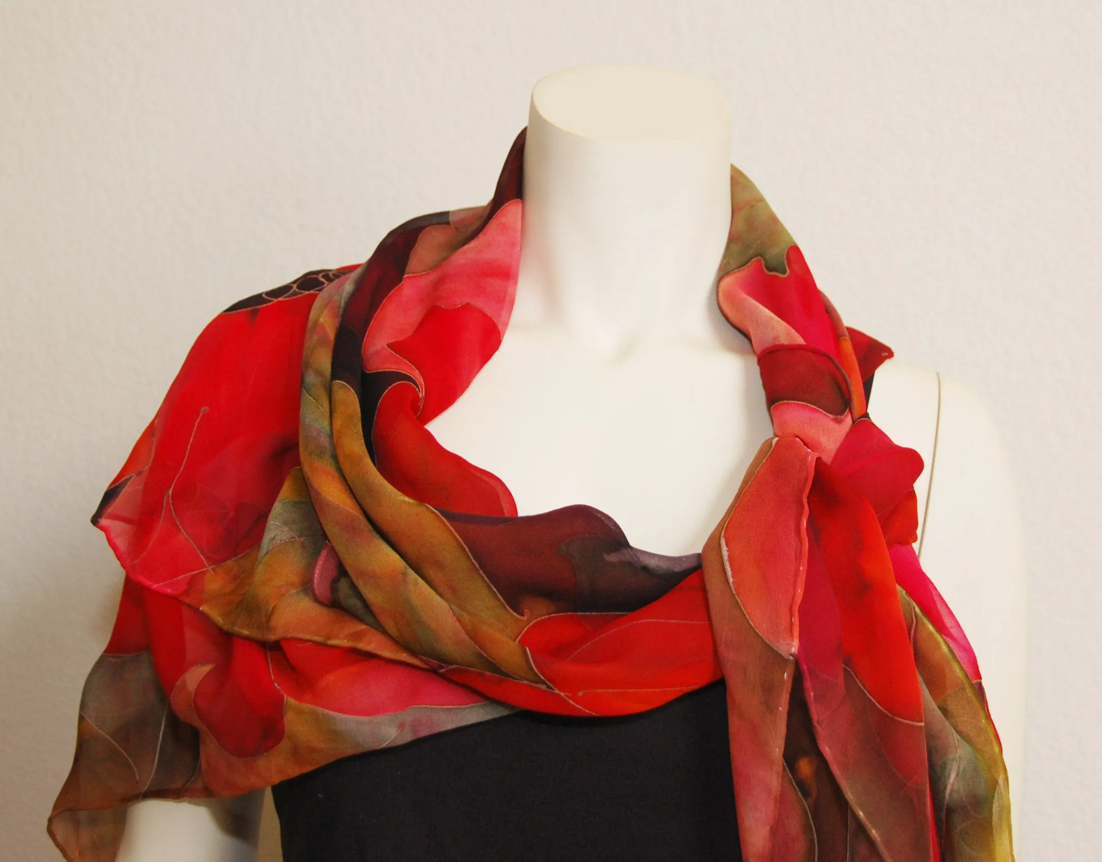 Poppy Poncho Scarf