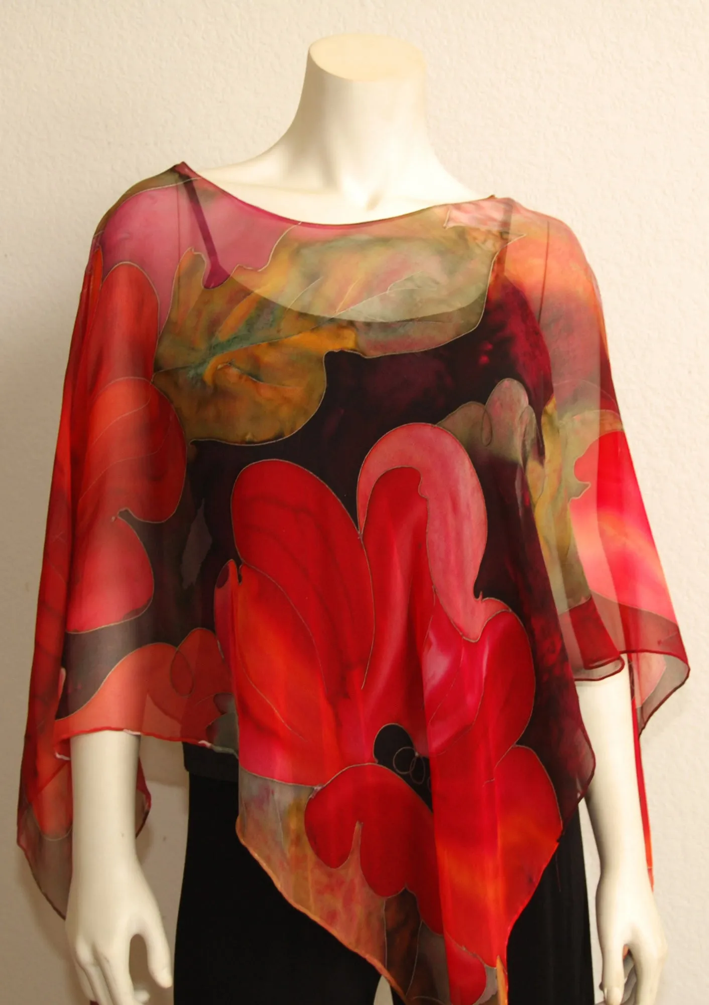 Poppy Poncho Scarf