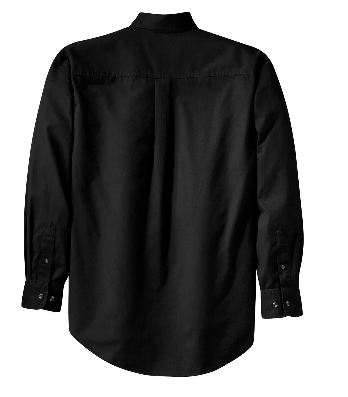 Port Authority Long Sleeve Twill Shirt.  S600T Black