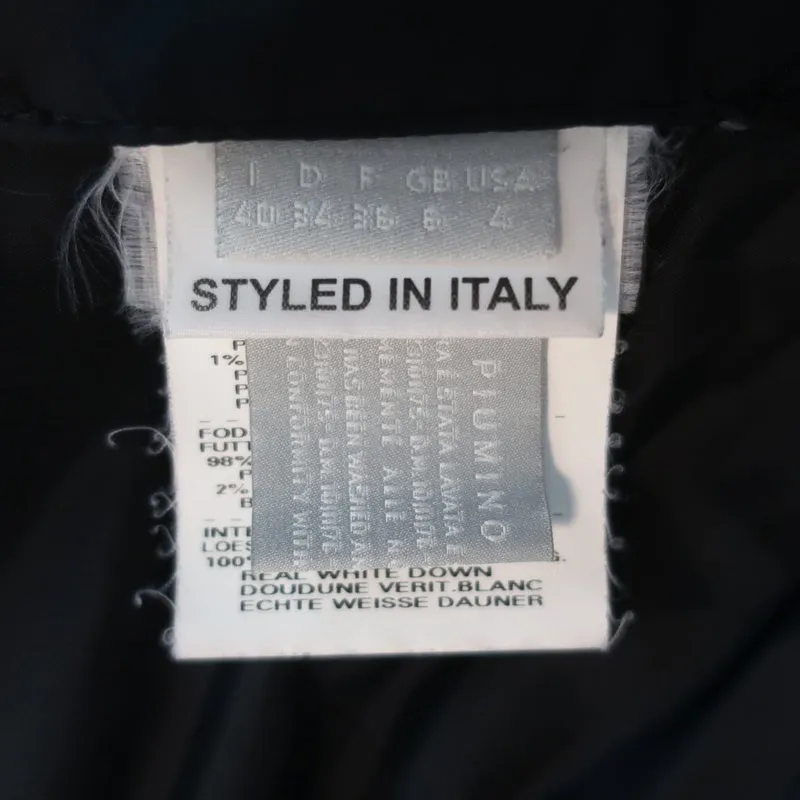 Post Card Ruched Down Puffer Jacket Black Size US 4