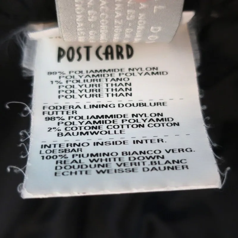 Post Card Ruched Down Puffer Jacket Black Size US 4