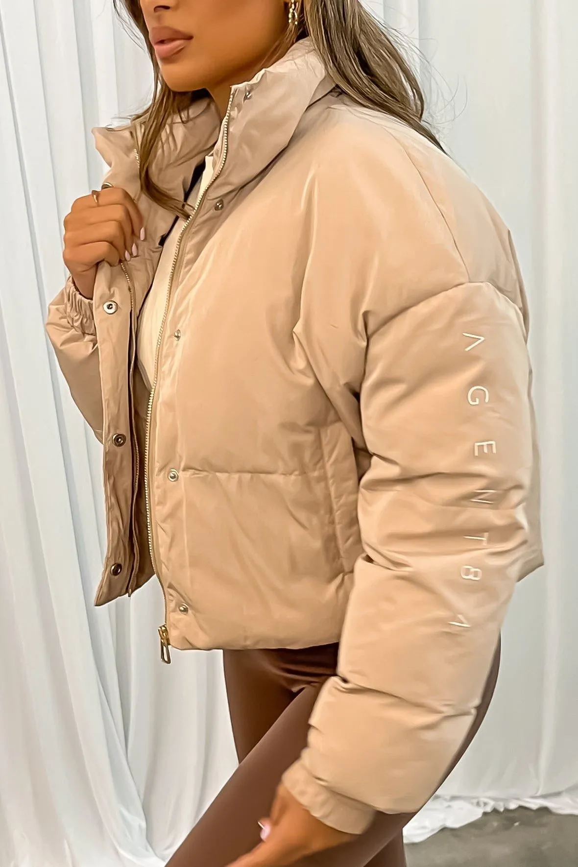 Puffer Jacket - Latte