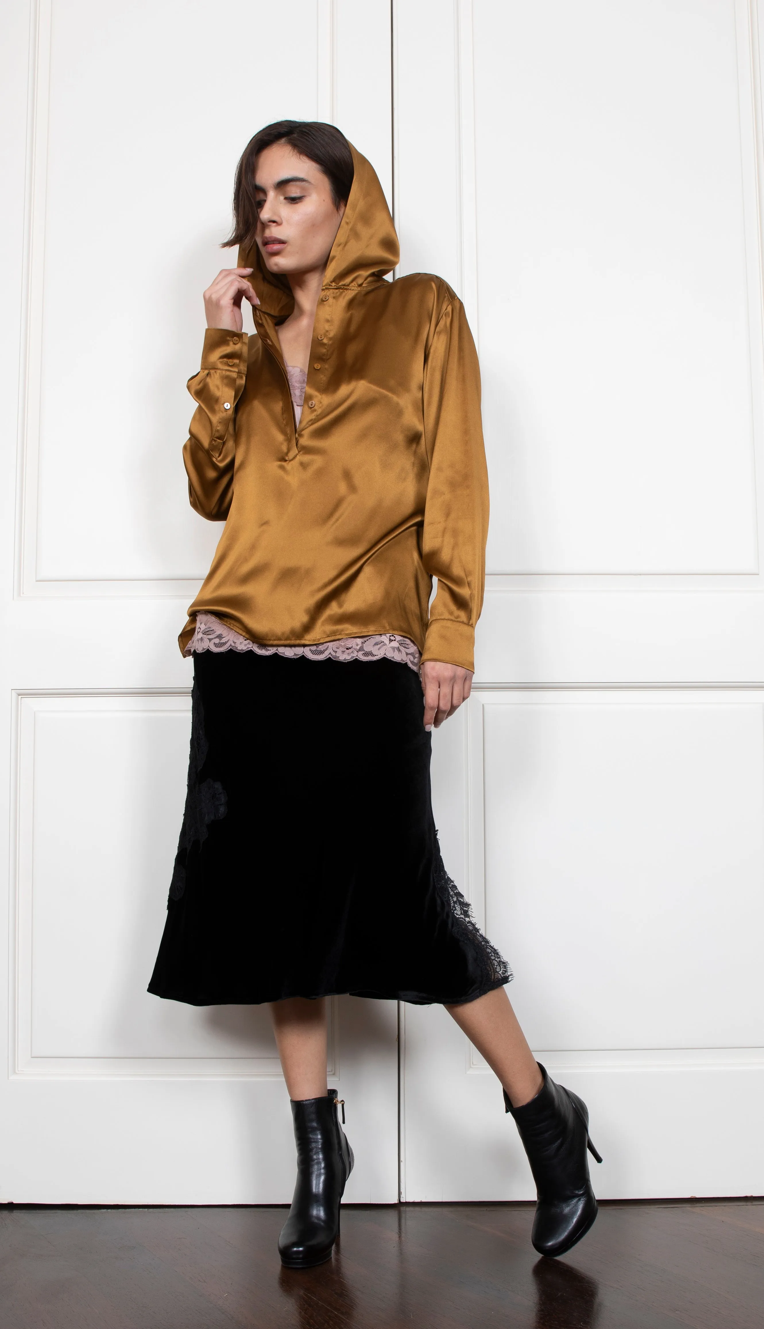 Pullover Lounge Hoodie - Bronze