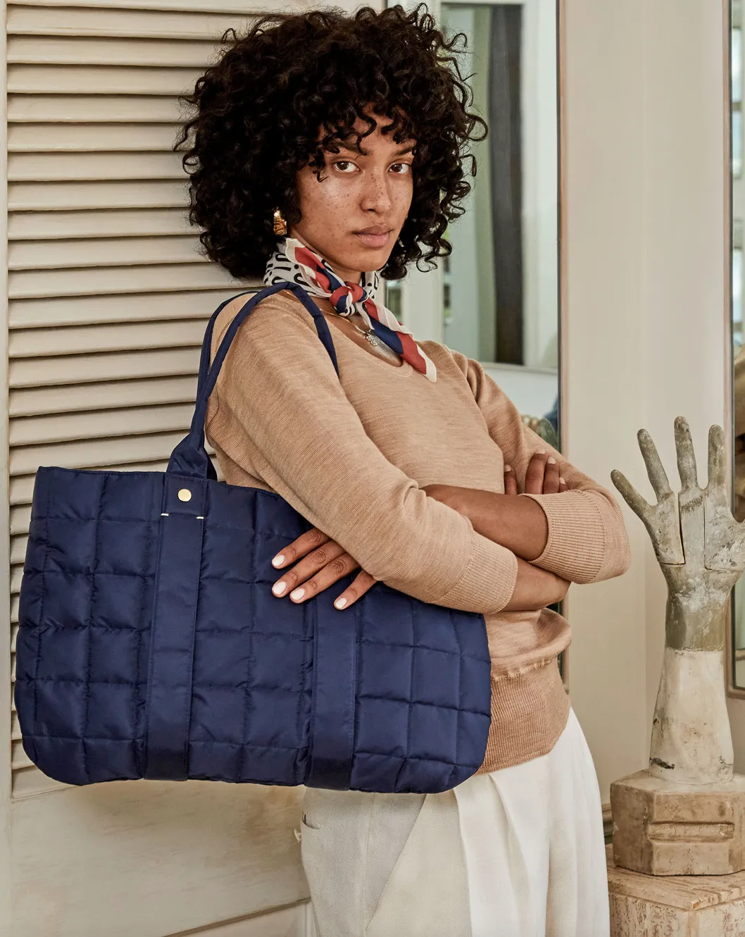 Quilted Navy Tropezienee